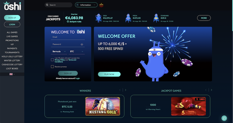 oshi casino Gameplay